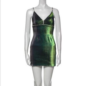 Area printed mini dress